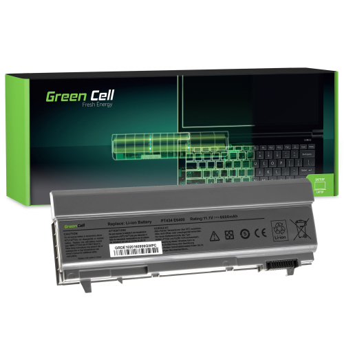 Laptop Battery PT434 W1193 for Dell Latitude E6400 E6410 E6500 E6510 E6400  ATG E6410 ATG Dell Precision M2400 M4400 M4500 - Green Cell