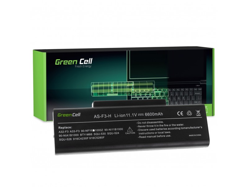 Green Cell ® Laptop battery A32-F3 for Asus F2 F3 F3E F3F F3J F3S F3SG M51