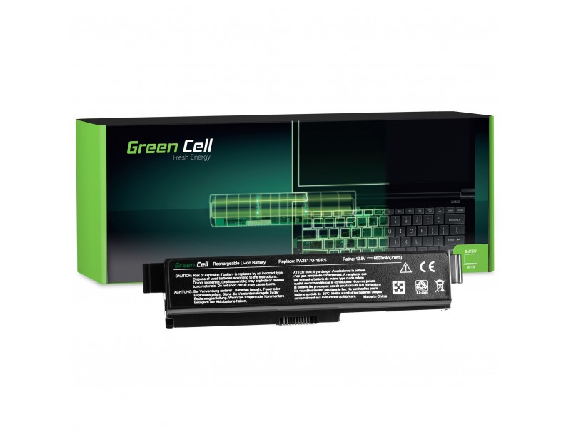 Powiększona Bateria Green Cell PA3817U-1BRS do Toshiba Satellite C650 C650D C655 C660 C660D C670 C670D L750 L750D L755