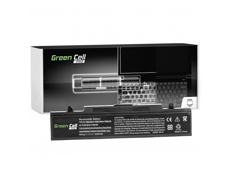 Bateria Green Cell PRO AA-PB9NC6B AA-PB9NS6B do Samsung R519 R522 R525 R530 R540 R580 R620 R780 RV510 RV511 NP300E5A NP350V5C
