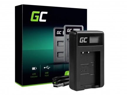 Green Cell® LC-E17 Double chargeur pour batterie Canon LP-E17 et appareils photo EOS 77D 200D 770D 760D 750D 8000D M3 M5 M6 Rebel T6i Rebel T6s X8i Noir 5 W 8,4 V 0,6 A 