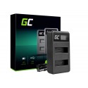 Caricabatterie Fotocamera AHBBP-401 Green Cell ® per GoPro AHDBT-401, HD Hero4