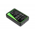 Camera Battery Charger AHBBP-401 Green Cell ® for GoPro AHDBT-401, HD Hero4
