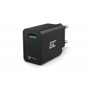 Green Cell Ładowarka sieciowa 18W z szybkim ładowaniem Quick Charge 3.0 - USB-A