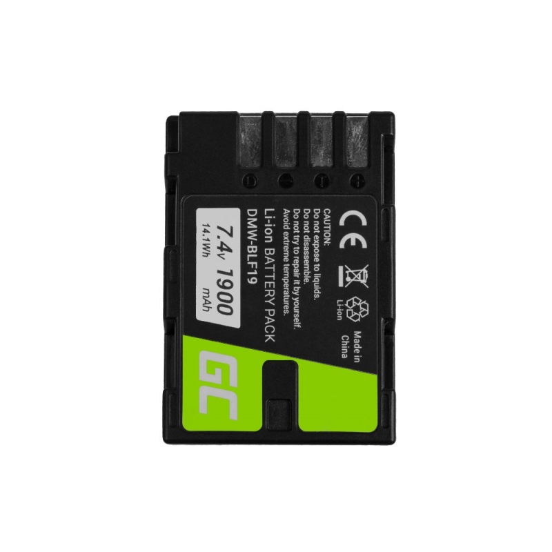 Bateria Green Cell ® DMW-BLF19 do Panasonic Lumix DC-G9 DC-GH5 DC-GH5s DMC-G9 DMC-GH3 DMC-GH4 7.2V 1860mAh