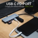 Green Cell USB-C 7 in 1 (USB-C, USB 3.0, 2xUSB 2.0, HDMI 4K, microSD, SD) HUB Adapter with Samsung DEX and Power Delivery