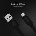 Kabel GCmatte Micro USB Flach 25 cm mit schneller Ladeunterstützung
