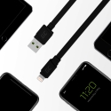 Cable GCmatte Lightning Flat 25 cm with Apple 2.4A quick charge support