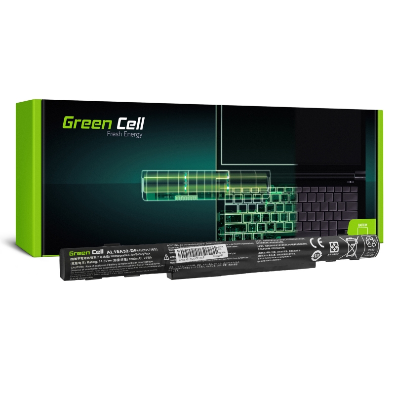 Green Cell ® Batterie AL15A32  pour  Aspire E5-573 E5-573G E5-573TG V3-574 V3-574G TravelMate P277