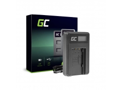 Camera battery charger VW-BC10 Green Cell for Panasonic VW‑VBT190 HC-250 HC-V130 HC-V510 HC-V770 HC-W580 HC-WX970