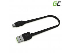 Kabel Micro USB 25cm Green Cell Matte Ladekabel mit schneller Ladeunterstützung, Quick Charge 3.0