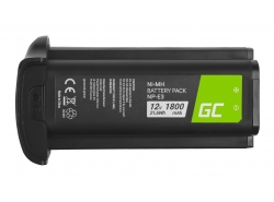 Battery Green Cell ® NP-E3 for cameras Canon EOS-1D Mark II EOS-1Ds Mark II EOS-1Ds EOS-1D Mark II N, Full Decoded 12V 1800mAh