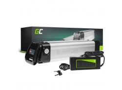 Green Cell® E-Bike Akku 24V 10.4Ah Li-Ion Pedelec Silverfish Elektrofahrrad Batterie mit Ladegerät