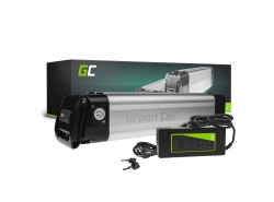 Green Cell® E-Bike Akku 36V 8Ah Li-Ion Pedelec Silverfish Elektrofahrrad Batterie mit Ladegerät