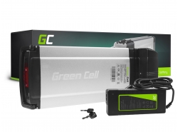 Green Cell E-Bike Akku 36V 8Ah 288Wh Rear Rack Elektrofahrrad 4 Pin für Giant, Culter, Ducati mit Ladegerät