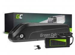 Green Cell E-bike Battery 36V 15Ah 540Wh Down Tube Ebike EC5 for Ancheer, Samebike, Fafrees with Charger