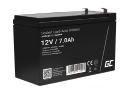 Green Cell® AGM Batterie 12V 7Ah VRLA Wartungsfrei Bleiakku für USV Backup Notstrom Alarmanlagen Notbeleuchtung Hebebühnen