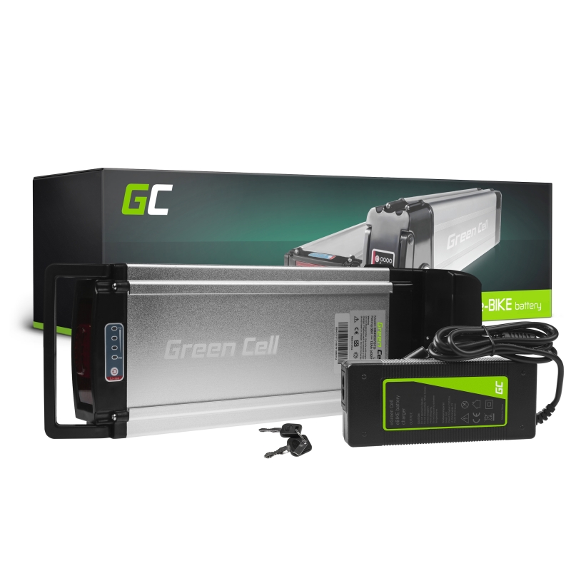 Accumulator Battery Green Cell Rear Rack 36V 11.6Ah 418Wh for Electric Bike E-Bike Pedelec