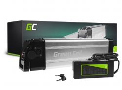 Green Cell Batterie Vélo Electrique 36V 10,4Ah 396Wh Silverfish Ebike 4 Pin pour Hitway, Vivi, Fafrees, Velobecane avec Chargeur