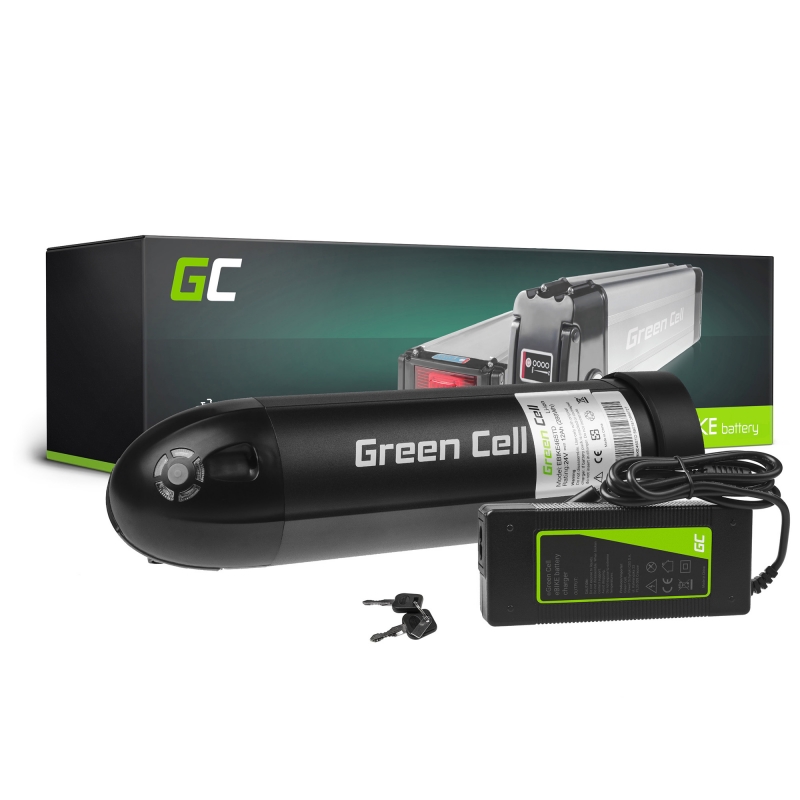 Accumulator Battery Green Cell Bottle 24V 11.6Ah 278Wh for Electric Bike E-Bike Pedelec