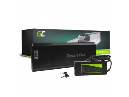 Green Cell GC/® Batterie V/élo Electrique 24V 13Ah Li-ION Rear Rack E-Bike Batterie avec Chargeur
