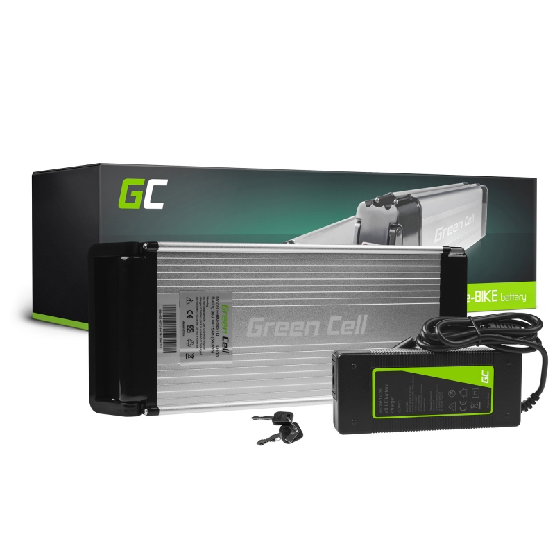 Accumulator Battery Green Cell Rear Rack 36V 11.6Ah 418Wh for Electric Bike E-Bike Pedelec
