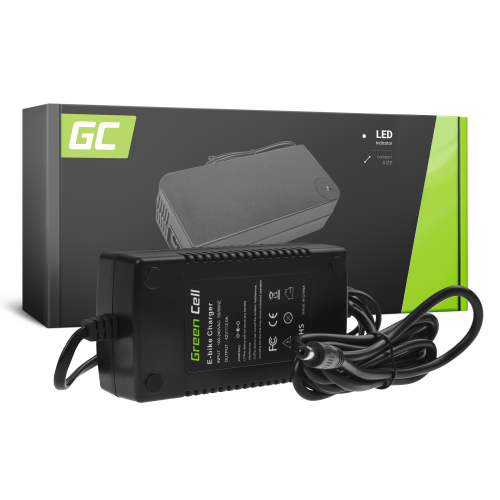 Green Cell® Chargeur pour Vélo Electrique 36V Li-Ion Batterie 42V