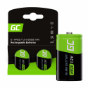 Green Cell Batteria 2x D R20 HR20 Ni-MH 1.2V 8000mAh