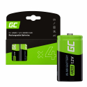 Batterie Akku 4x D R20 HR20 Ni-MH 1,2 V 8000 mAh Green Cell