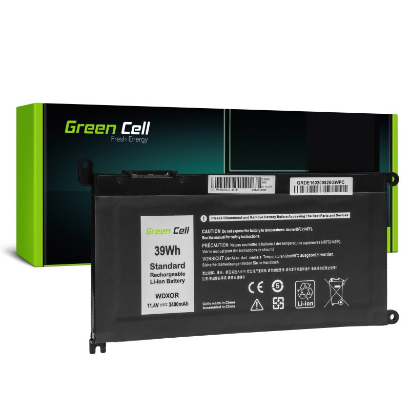 Bateria Green Cell WDX0R WDXOR do Dell Inspiron 13 5368 5378 5379 15 5567 5568 5570 5578 5579 7560 7570 Vostro 14 5468 15 5568