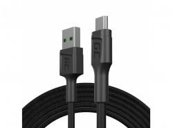 Kabel Micro USB 2m Green Cell PowerStream Ladekabel mit schneller Ladeunterstützung, Ultra Charge, Quick Charge 3.0