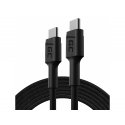 Kabel USB-C Typ C 2m Green Cell PowerStream z szybkim ładowaniem Power Delivery (60W), Ultra Charge, Quick Charge 3.0