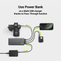 Power Bank Green Cell GC PowerPlay Ultra 26800mAh 128W 4-port with the ability to charge ultrabook, tablet and two smartphones