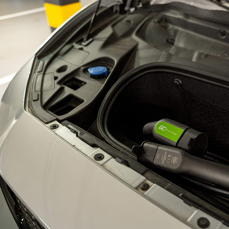 Green Cell® Câble de charge GC Type 1 pour voitures électriques EV PHEV 1 phase 32 A Type 1 vers type 2 Nissan Leaf Fiat 500 5 mètres 7,2 kW Compatible avec Toyota Prius 