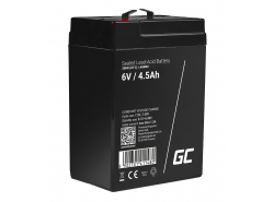 Green Cell® AGM 6V 4.5Ah bezobsługowy akumulator do systemu alarmowego kasy fiskalnej zabawki