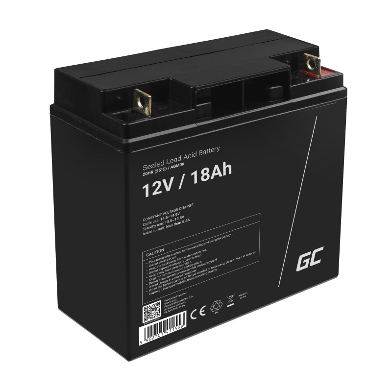 Green Cell ® Gel Batterie AGM 12V 18Ah