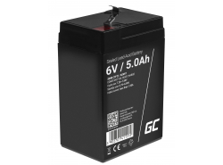 Green Cell® AGM VRLA 6V 5Ah bezobsługowy akumulator do systemu alarmowego kasy fiskalnej zabawki