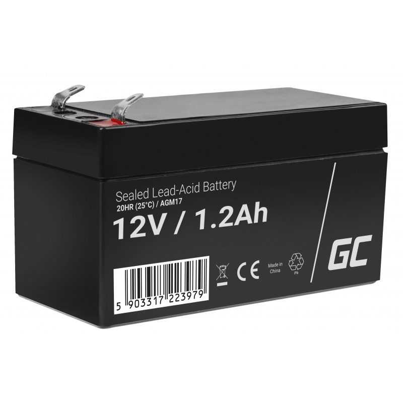 Green Cell ® Gel Battery AGM VRLA 12V 1.2Ah