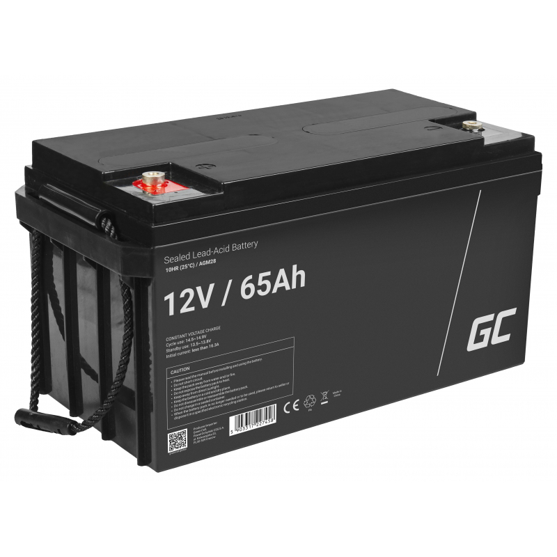 Green Cell ® Battery AGM VRLA 12V 65Ah