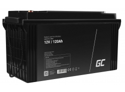 Green Cell® Batterie AGM 12V 120Ah accumulateur pour Photovoltaïque Caravane Energie Solaire