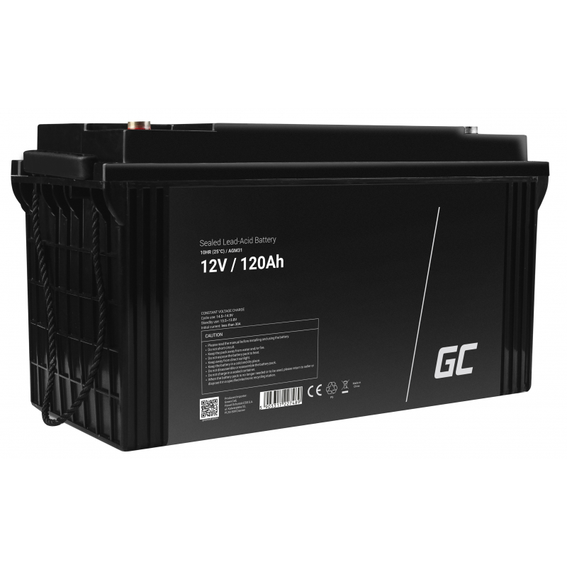 Green Cell ® Batterie AGM VRLA 12V 120Ah