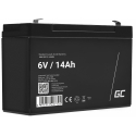Green Cell® AGM VRLA 6V 14Ah bezobsługowy akumulator do systemu alarmowego kasy fiskalnej zabawki