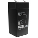 Green Cell® AGM VRLA 4V 4.5Ah bezobsługowy akumulator do systemu alarmowego kasy fiskalnej zabawki