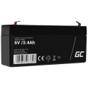 Green Cell® AGM VRLA 6V 3.4Ah bezobsługowy akumulator do systemu alarmowego kasy fiskalnej zabawki