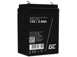 Green Cell® AGM 12V 2.8Ah VRLA Battery Gel deep cycle toys for kids alarm systems for toy vehicles toy car