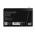 AGM GEL Batterie 12V 10Ah Blei Akku Green Cell Wartungsfreie für Photovoltaik und Echolot