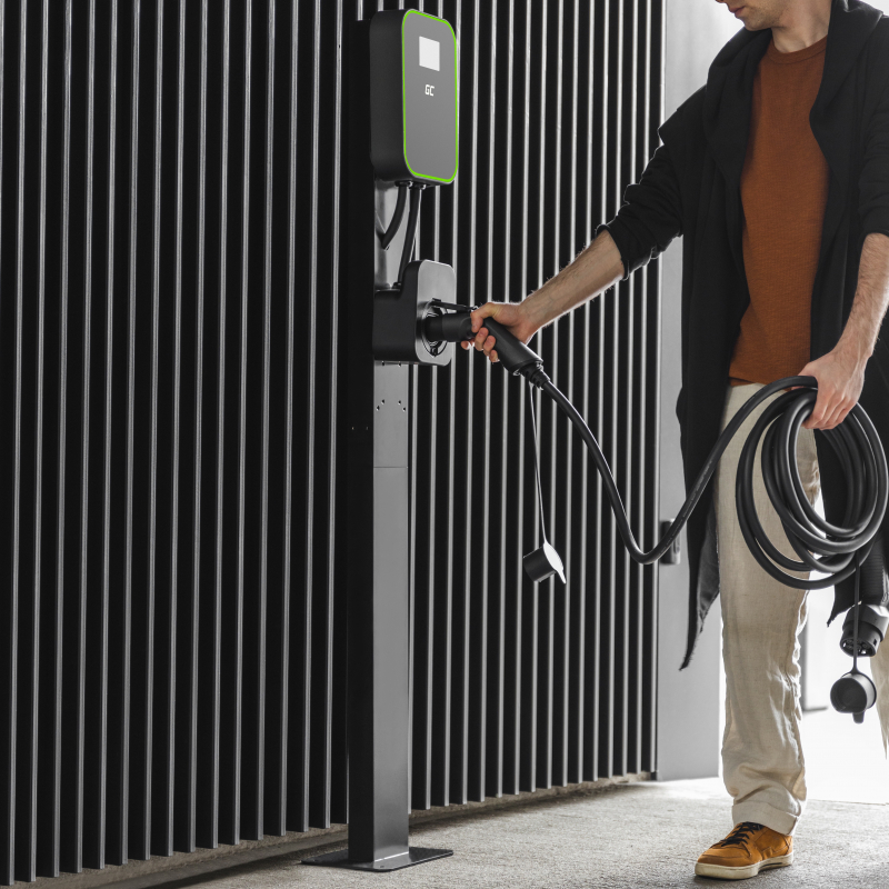 Green Cell GC EV Stand Standmontagepfosten für Wallbox Ladestationen für Elektroautos 