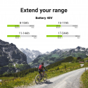 Green Cell ® Battery for Electric Bikes e-Bike 48V 17.4Ah 835Wh