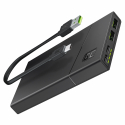 Green Cell Power Bank 10000mAh 18W PD USB C GC PowerPlay10S with Fast Charging for iPhone 15 14 13 12 11 X, Samsung Galaxy, iPad