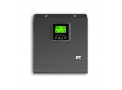 Green Cell Solar Wechselrichter Off Grid Inverter mit MPPT Solar Ladegerät 24VDC 230VAC 2000VA/2000W Reiner Sinus